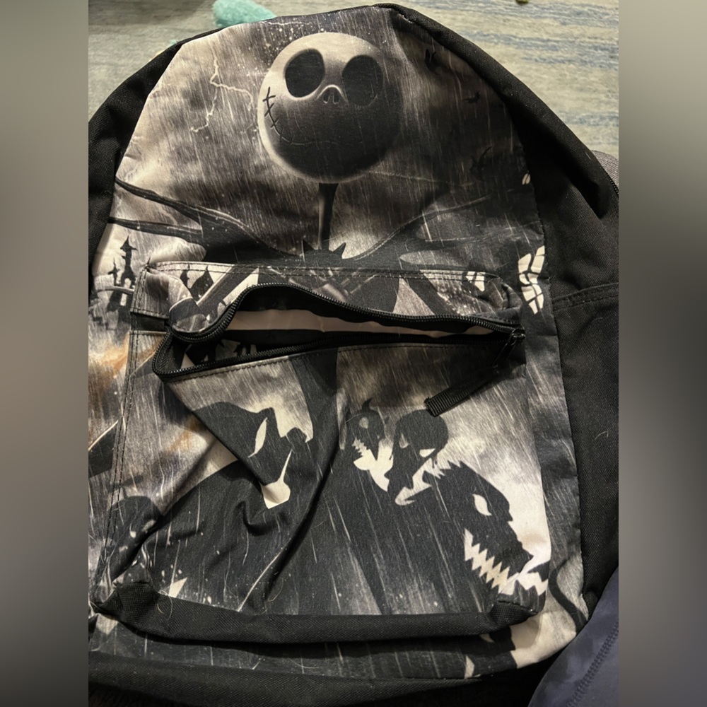 Nightmare before Christmas Jack skellington backpack with hood